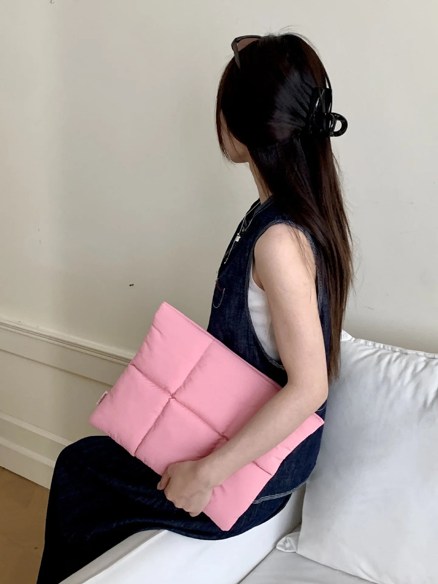 Puffy Laptop Bag Sleeve13/14/15/15.6 Inch Quilted Case Laptop Cover for Macbook Air Pro/Lenovo/Hp Puffer Notebook Pouch