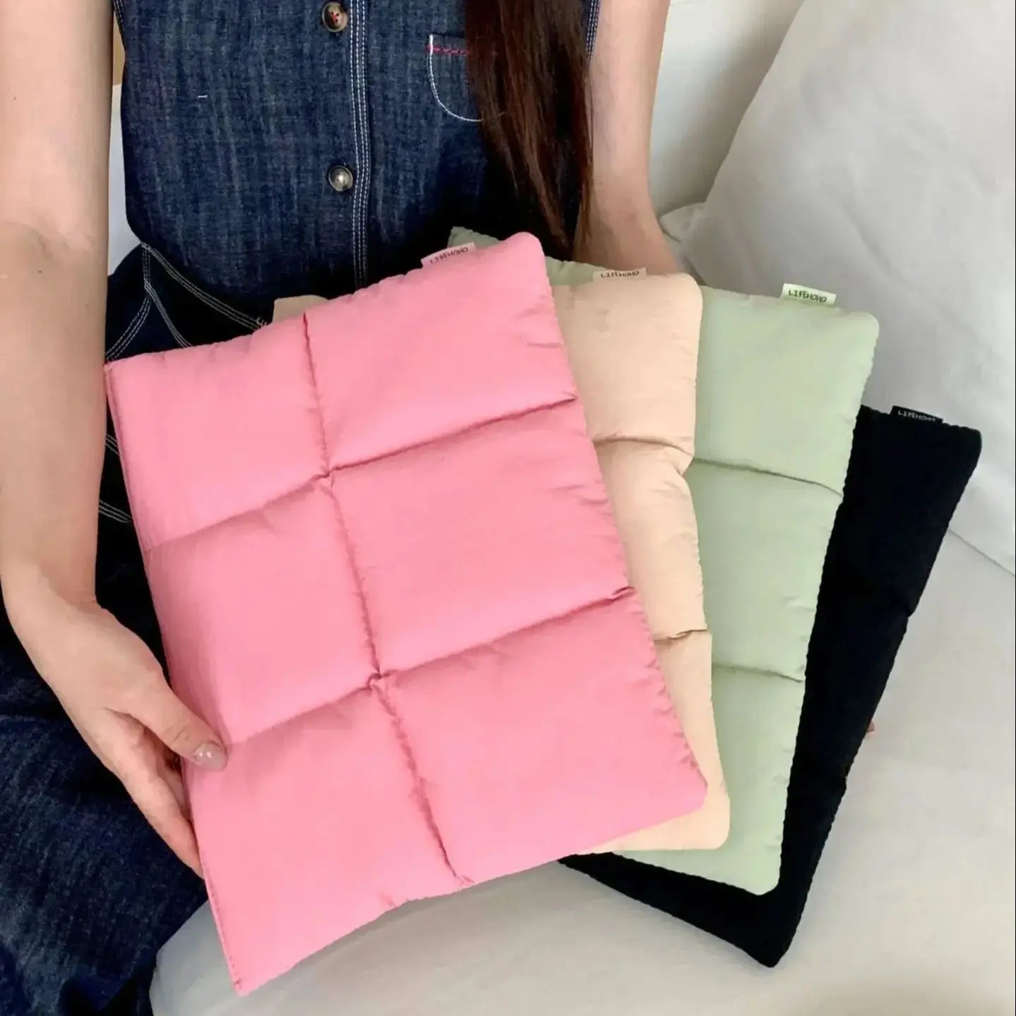 Puffy Laptop Bag Sleeve13/14/15/15.6 Inch Quilted Case Laptop Cover for Macbook Air Pro/Lenovo/Hp Puffer Notebook Pouch