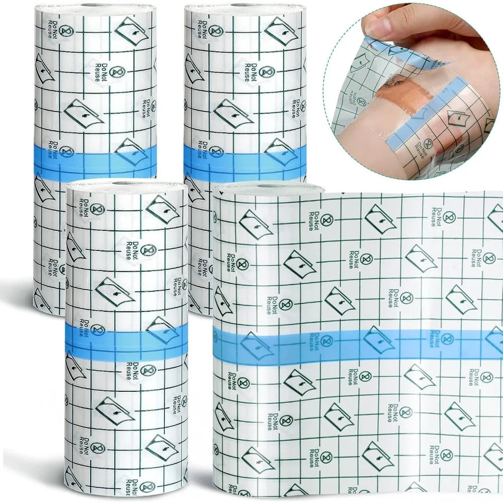 Waterproof Stretch Adhesive Bandage Protective Clear Transparent Dressing Film Disposable Cover Bandage Tape for Tattoos Shower