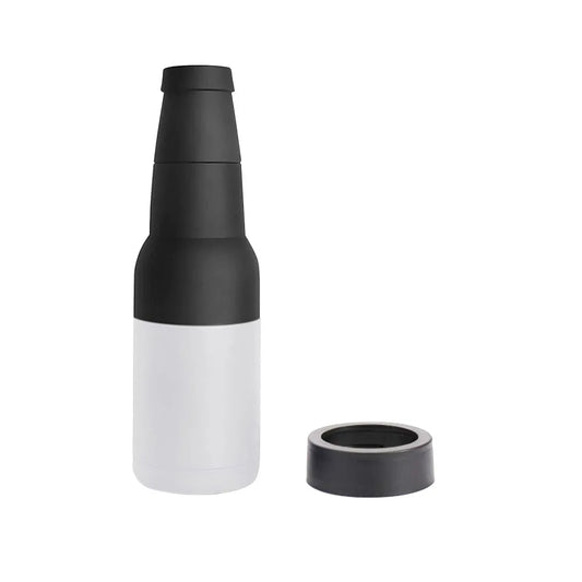 Double Walled Can Cooler with Beer Opener Bottle Can Cooler Holder Slim Can Beer Bottle Insulators Holder Men Dad Birthday Gifts