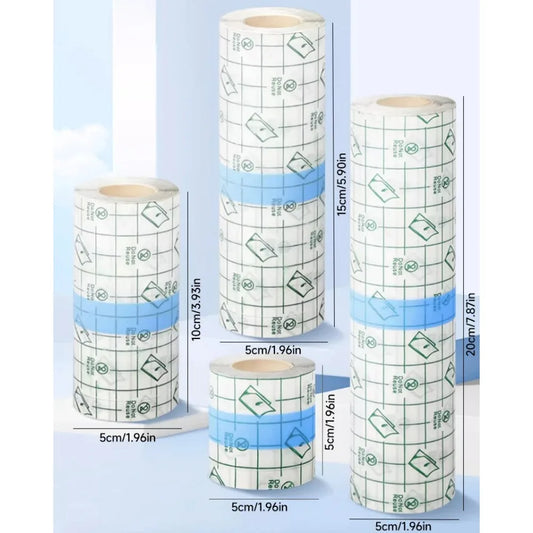 Waterproof Stretch Adhesive Bandage Protective Clear Transparent Dressing Film Disposable Cover Bandage Tape for Tattoos Shower