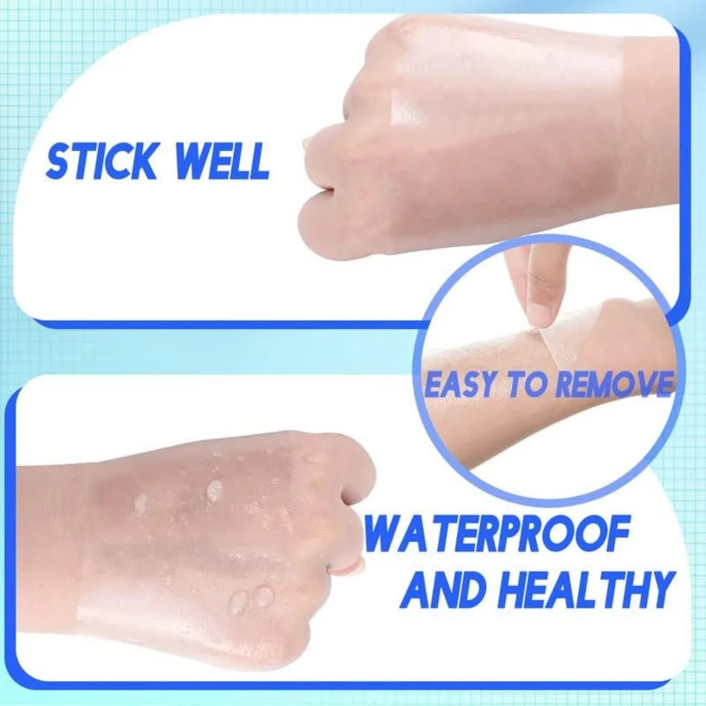 Waterproof Stretch Adhesive Bandage Protective Clear Transparent Dressing Film Disposable Cover Bandage Tape for Tattoos Shower