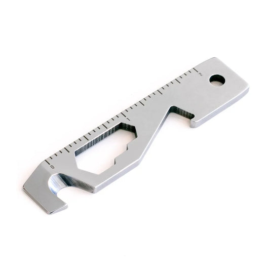 Multifunctional 10 in 1 EDC Pocket Survival Tool Camping Equipment Bottle Opener Ruler Key Chain Outdoor Tool for Hiking Camping